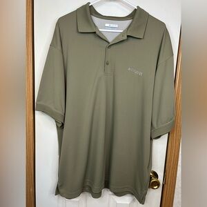 Columbia PFG Omni-Shade Polo Shirt Men’s Large Green Vented Fishing